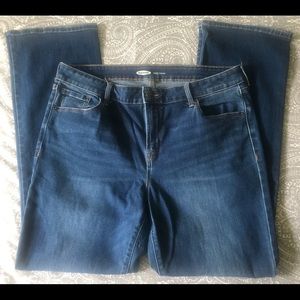 Sz 14 Kicker Boot Cut Stretch Jeans Old Navy
